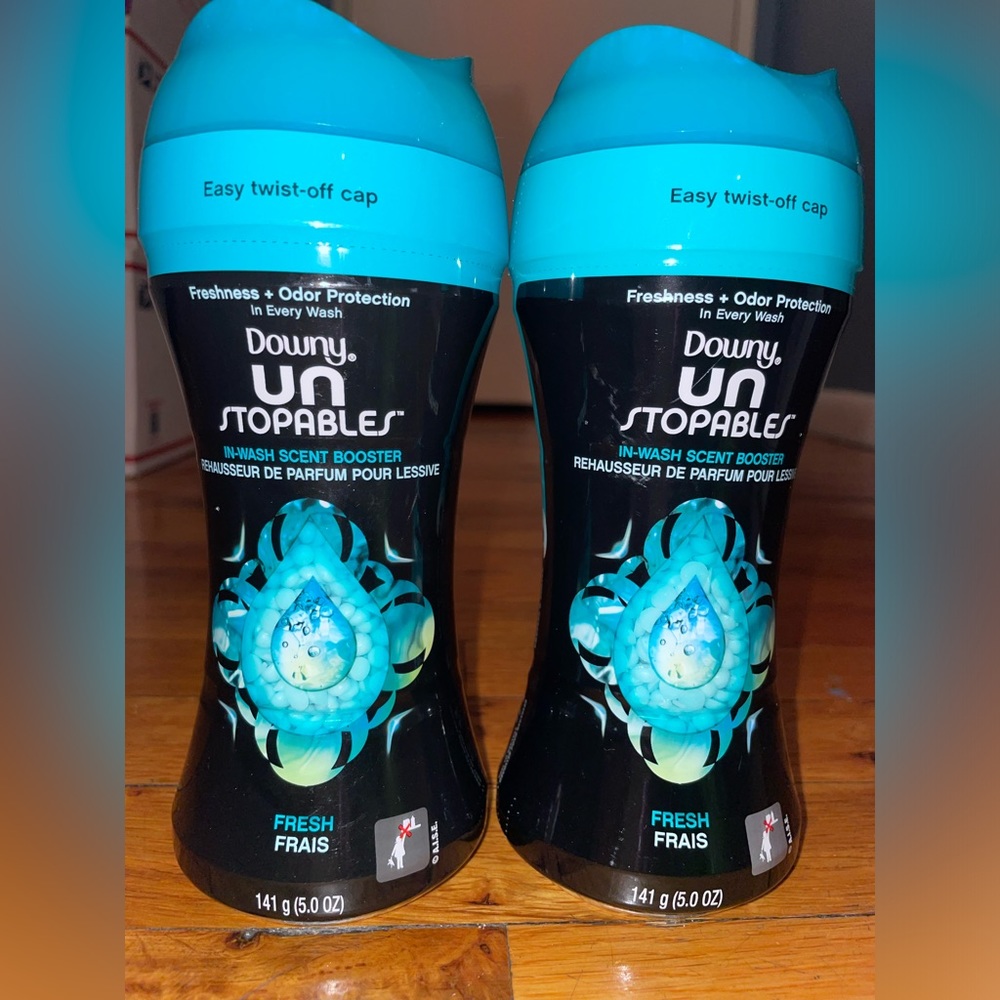 2 Pack- Downy Unstopables In-Wash scent booster beads. Fresh, 5 oz each